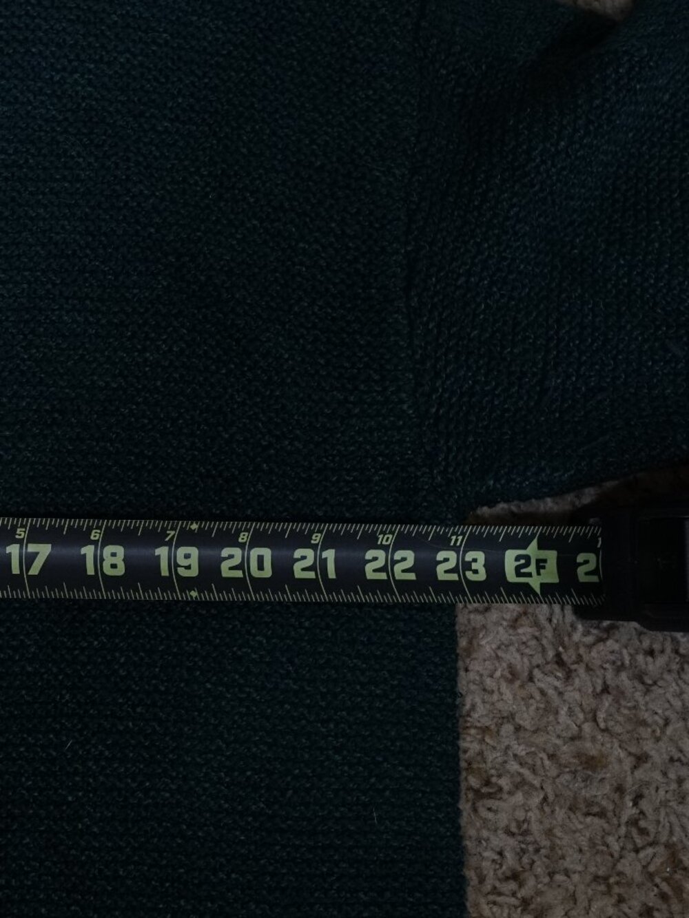 J.Crew Factory Teal Green Mock Neck Textured Knit Sweater XL Cozy Fall Winter - Picture 6 of 7